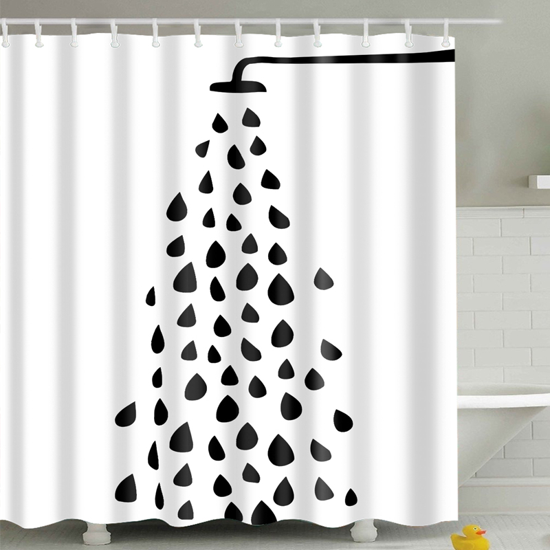 Creative pattern series New Shower Curtain Colorful Eco-friendly Polyester High Quality Washable Bath Decor Shower Curtain 1pcs