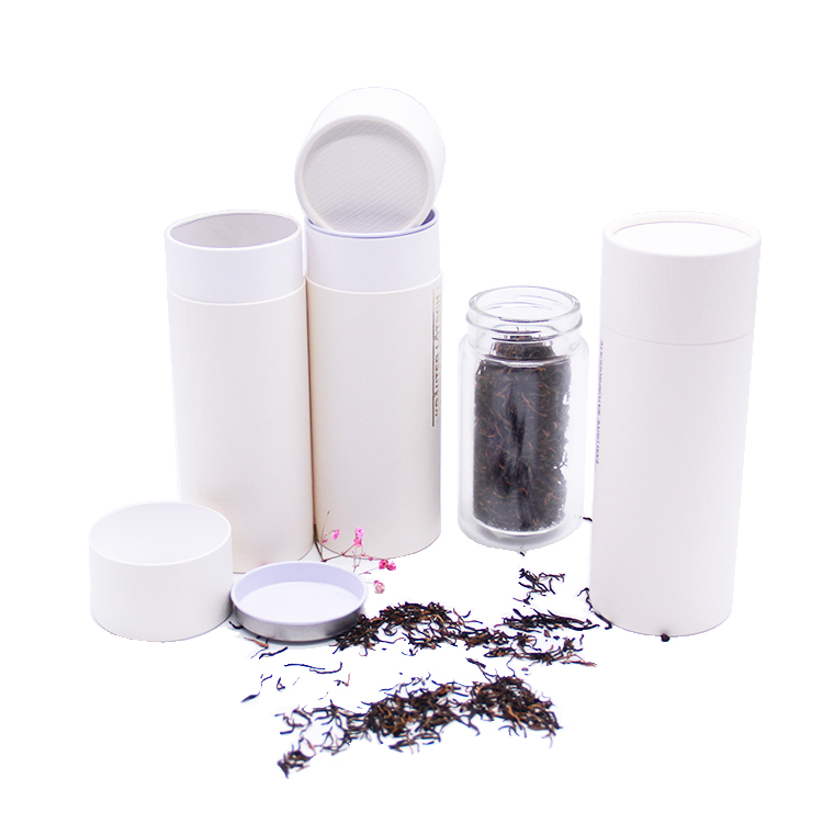 Customized tea gift box with circular double-layer lid
