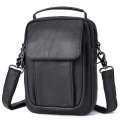 MAHEU leather shoulder bag casual men vertical style handbag genuine leather messenger bag black male shoulder bags daily use