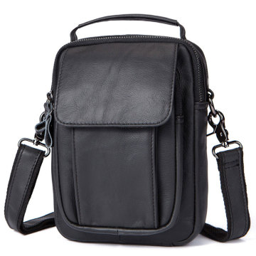 MAHEU leather shoulder bag casual men vertical style handbag genuine leather messenger bag black male shoulder bags daily use