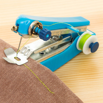 1PC Hot Sale Mini Portable Needlework Cordless Mini Hand-Held Clothes Fabrics Sewing Machine Sewing Tools