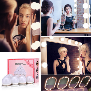 30 Kind of Brightness LED Makeup Mirror Light Bulb Hollywood Vanity Light Strip Wall Lamp Desktop Table Dressing Room Bathroom