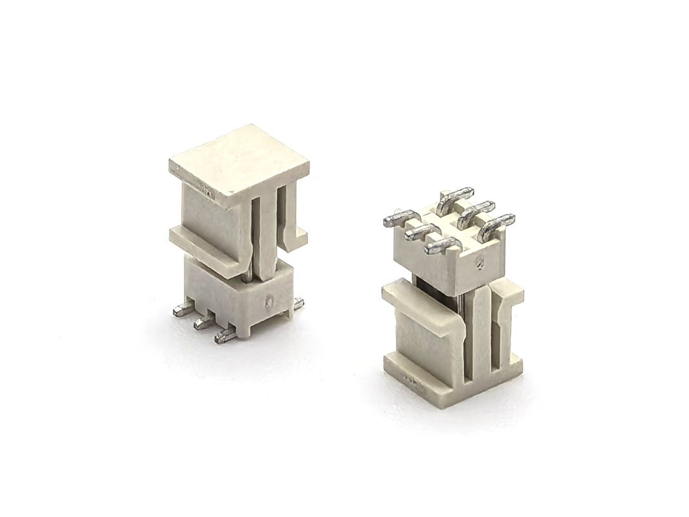 Dual Row SMT H2.5mm 2*3P LCP Lighting LED Strip Connector 1.5mm Pitch Pin Header Brass Contact Material for PCB Applications