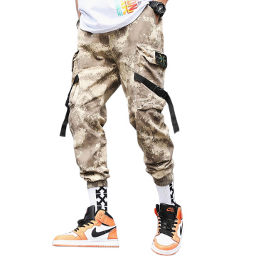 2020 new streetwear ribbons men cargo pants Camouflage joggers military sweatpants XS-4XL AXP113