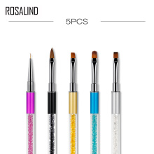 ROSALIND 7 Pcs/Set Nail Brushes for Manicure Design Tool Set 3D Gel Acrylic Brushes Liner Pen Nail Art Brush For Nails Design