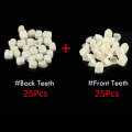 50pcs Dental Temporary Crown 25pcs Teeth Anterior 25pcs Posterior Dentist Materials Dentistry Dental Accessories Tooth whitening