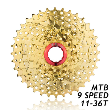 ZTTO Gold Golden MTB Bike 11-36T Cassette Sprocket Parts 9/10 Speed Optional