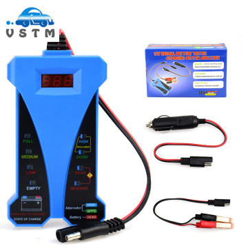 VSTM Smart Digital Battery Tester LED Display 12V Voltmeter Alternator Analyzer for Car Motorcycle Boat Electrical Tool