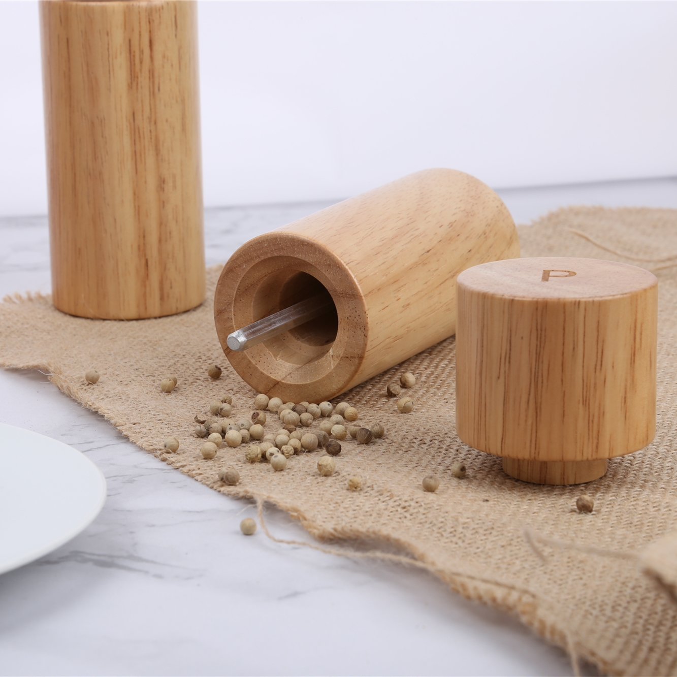 Wooden Salt and Pepper Shakers