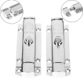 2 Styles Zinc Alloy Plastic Door Lock Door Window Security Bolt Door Lock Latch for Home Bathroom Gate Cabinet Security Latch