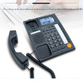 Wall Mountable Telephone Desktop Corded Landline Phone with 11 Fast Dial, Automatic Take-up, Ringtone Switch, Dual Interface