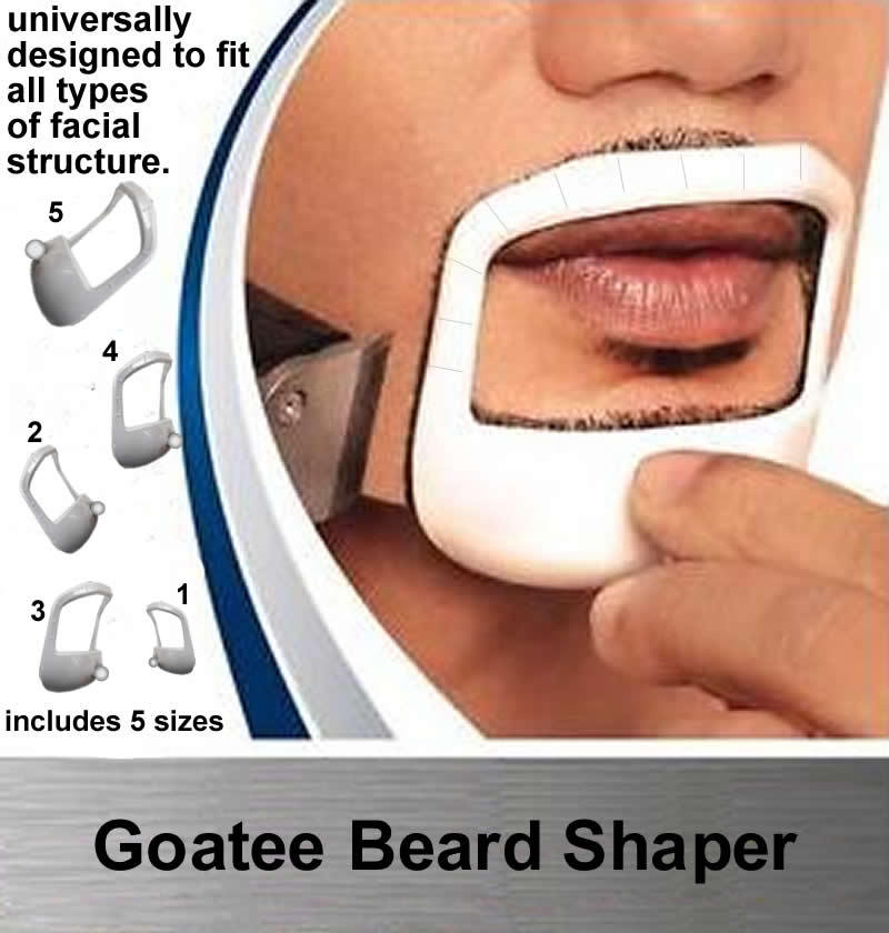 New 5 Pcs Men Tool Template Guide Design Mustache Beard Goatee Shaving Shaper Style Beard Comb Perfect Shape Transparent Styling