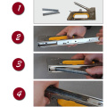 1008F Manual Nail Stapler U Nail Staple Gun for wood furniture household use