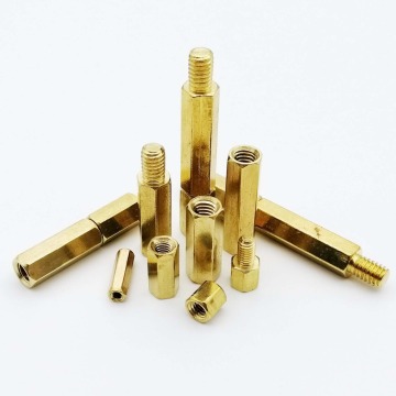 10/50pc Solid Brass Copper M2 M2.5 M3 M4 Hex Standoff Hexagon Pillar M-F F-F Male-Female Female Spacer for PCB Board Motherboard