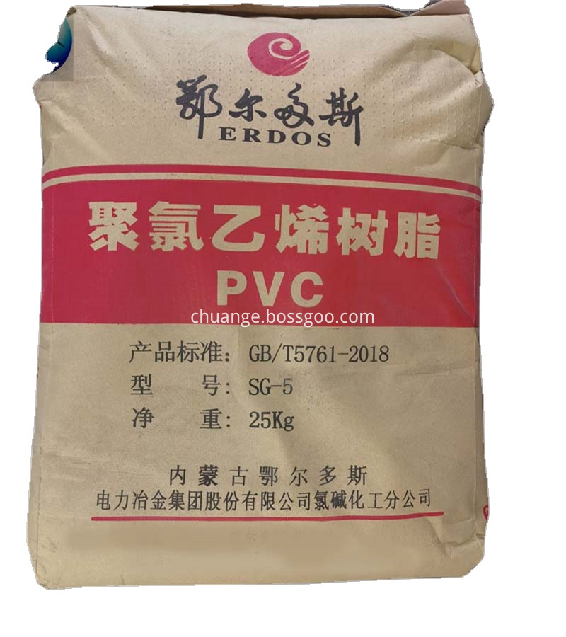 Pipe Grade PVC Resin SG5 SG3 SG8 Erdos