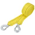 NEW-4M Heavy Duty 5 Ton Car Tow Cable Towing Pull Rope Strap Hooks Van Road Recovery