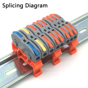 Mini Fast Wire Cable Connectors Universal Compact Conductor Spring Splicing Wiring Connector Push-in Terminal Block P421 SPL-123