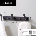 1Pc Creative Wall-mounted Space Aluminum Robe Hook Kitchen Door Coat Hanger Bathroom Towel Rack