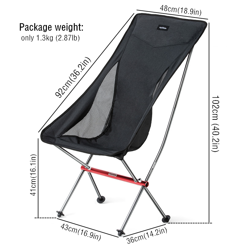 Naturehike YL06 Lightweight Portable Outdoor Folding Fishing Picnic Chair Fold Up Beach Chair Foldable Camping Seat Stools
