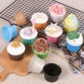 50pcs Muffin Cupcake Paper Cup Oilproof Cupcake Liner Baking Cup Tray Case Wedding Party Cassettes Cupcake Wrapper