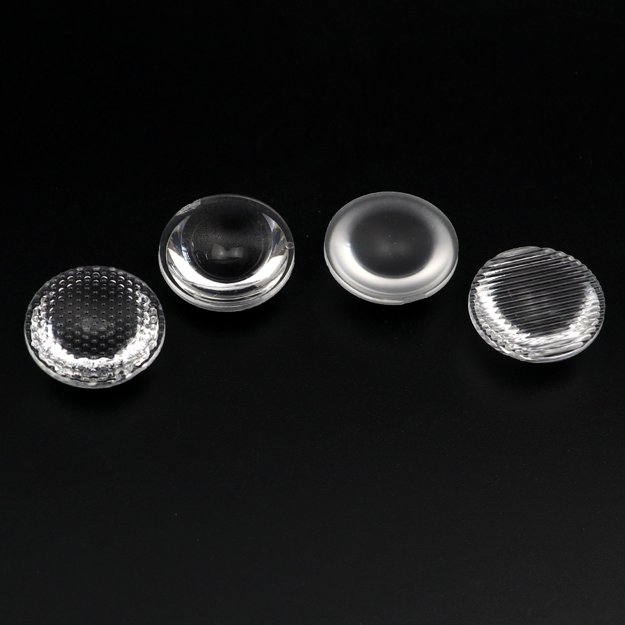 Diameter 23mm Bead / Smooth / Frosted / Stripe surface optical PMMA Plano Convex lens Acrylic LED flashlight lenses reflector