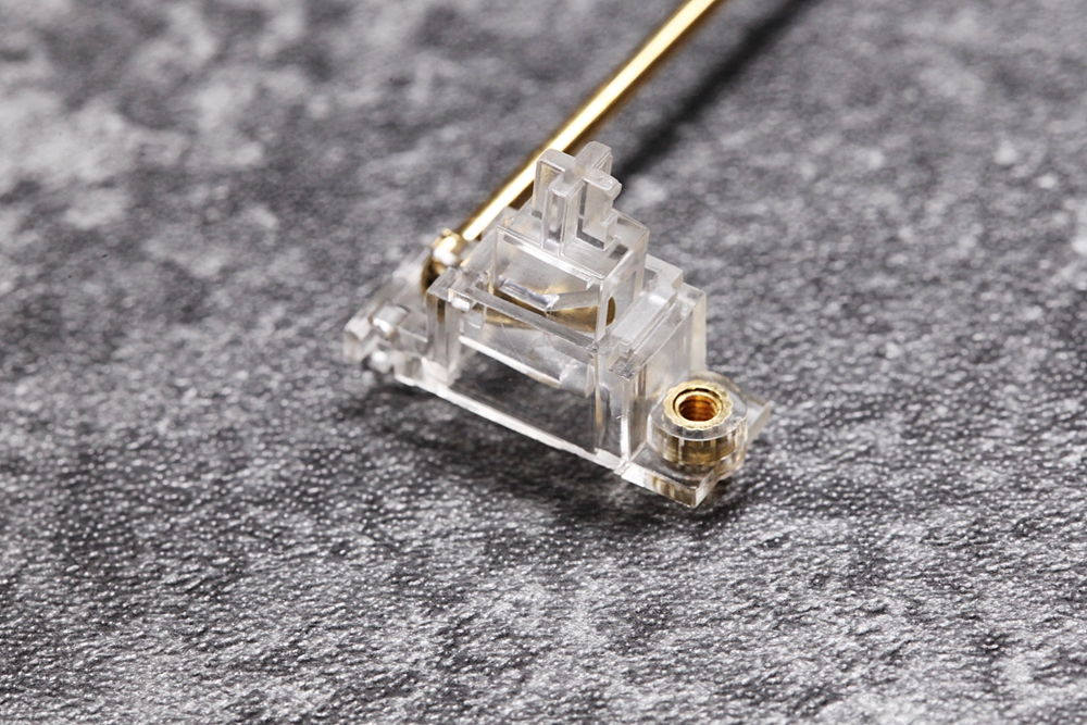 Everglide Transparent Gold Plated Pcb screw in Stabilizer for Custom Mechanical Keyboard gh60 xd64 xd84 6.25x 2x 7x xd96 xd87