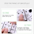 37/49/54/61/88 Key Piano Sticker Piano Keyboard Sticker Removable Electronic Keyboard Piano Sticker For Kids Beginners Practice