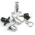 1Pcs Zinc Alloy Plunger Push Lock For Sliding Glass Door Showcase Lock Furniture Cabinet Lock Only/Universal Key Open The Lock