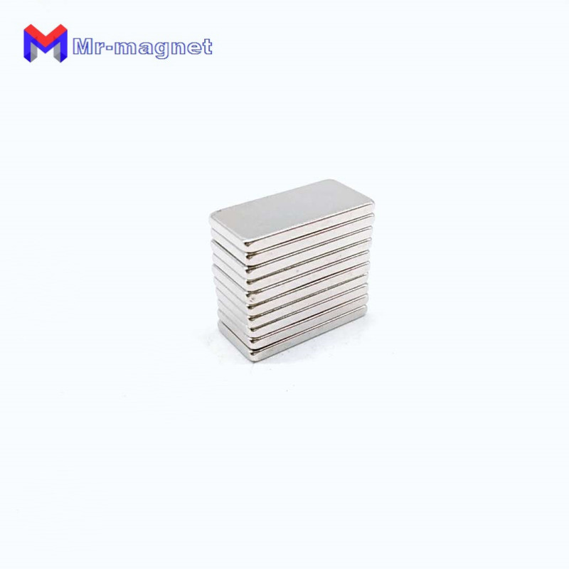 100Pcs Super Powerful Neodymium Magnet Block Permanent NdFeB Strong Cuboid Magnetic materials rare earth magnets 20x10x2 mm