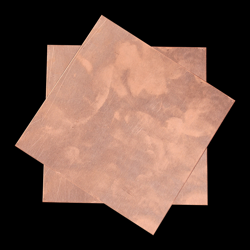 1Pcs 100x100x0.8mm 99.9% Purity Copper Metal Sheet Plate Nice Mechanical Behavior and Thermal Stability