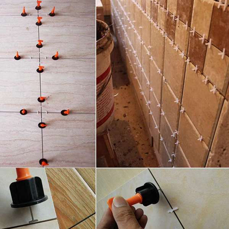 76Pcs 1.5mm Tool Resuable Anti-Lippage Locator Tool Ceramic Brick Floor and Wall Tile Leveling