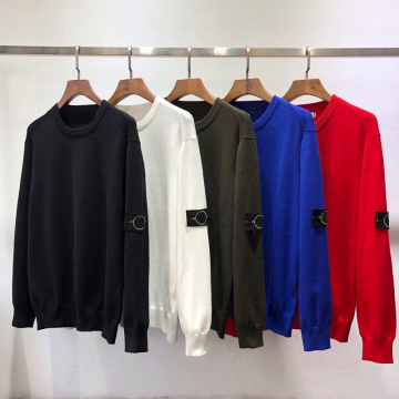 2019 SI Best Version 1:1 Compass Logo Patched Women Men Sweaters Hiphop Streetwear Men Casual Sweater Autumn Winter Pullover