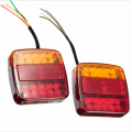 2PCS Fire Trailer LED Waterproof LED Trailer Lights Trailer Lantern Rear Lights 12v Truck Rear Headlights