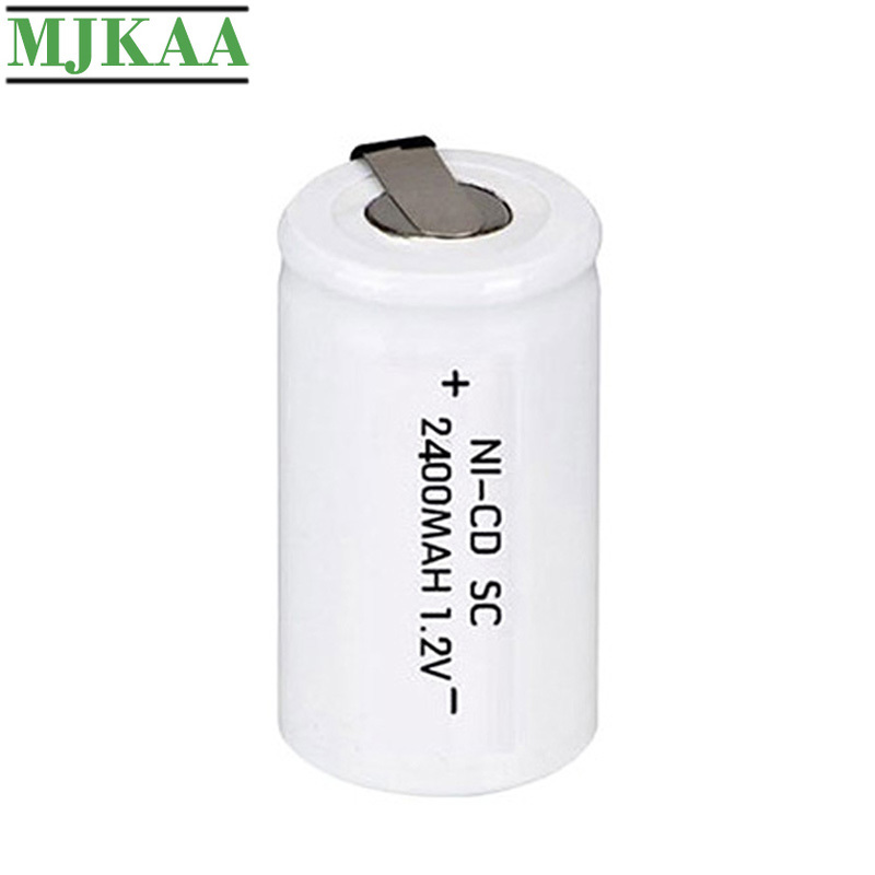 MJKAA 15Pcs SC 2400mAh 1.2V Ni-CD Rechargeable Battery Replacement Nickel Metal Hydride Batteries for Electric Drill Screwdriver