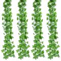 12pcs 2M Artificial Green Ivy Leaves Begonia Garland Plants Vine Fake Plastic Rattan String Wall Decor Plant Home Decoration