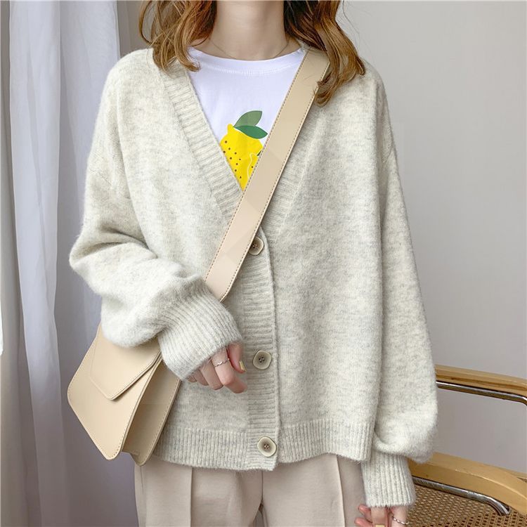 H.SA 2020 Women Cardigans Winter Cashmere White Sweater New Year Sweater Chic Tops Woman's Sweater Cardigans jersey knit Jumpers