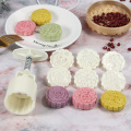 New 6 Style Flower Mooncake Mold 50g 100g DIY Hand Pressure Fondant Moon Cake Mould Cookie Cutter Pastry Baking Tool Hot Sale