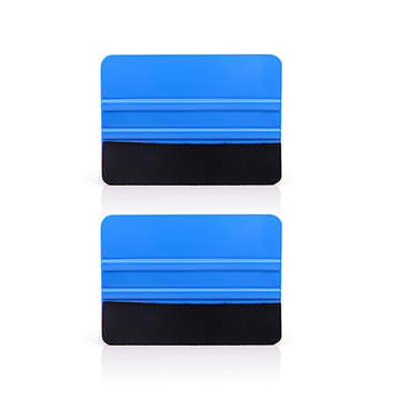 EHDIS 2pcs Blue Vinyl Film Car Wrap Carbon Fiber Felt Squeegee Ice Scraper Household Cleaning Squeegee Tools Car Accessories