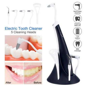 Electric Ultrasonic Tooth Cleaner Stain Eraser Tartar Remover Teeth Whitening Household Portable Dental Whitener Dental Scaler