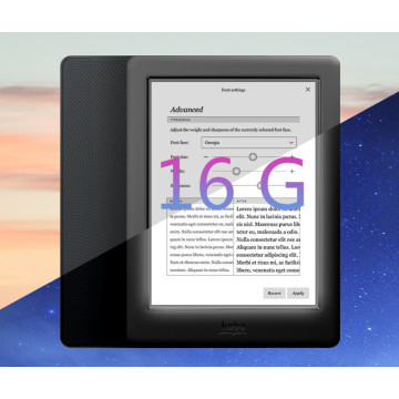 New Kobo glo HD 300PPI Rreader book E-Ink Ebook 16G WIFI Reader HD 1448x1072 Touch screen