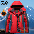 Daiwa Winter Jacket Hooded Fishing Jackets Waterproof Thermal Fishing Shirts Fishing Clothes Thick Anti-Wrinkle Fishing Wear