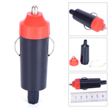 1pc 12V Male Car Cigarette Lighter Socket Plug Motorcycle Socket Power Charger Adapter Connector + Fuse Converter Plug Hot Sell