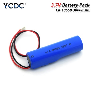 3.7V Rechargeable 3800mah Lithium Liion Batteries Pack Group 18650 Battery 3800mAh With XH 2.54 Plug For Audio Speaker RC Boat