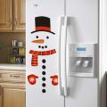 Christmas Snowman Fridge Magnets Stickers Set Funny Window Stickers For Holiday Christmas Home Decoration