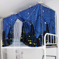 Bed Curtain for Student Children Dormitory Mosquito Net Integrated Upper Shop Lower Shade Cloth men's female bedroom bed canopy
