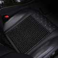 Universal Car Seat Cover Wood Beads Seat Cushion Cool Summer Breathable Leather Auto Seat Mat Auto Accessories