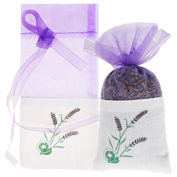 15*7.5cm Natural Lavender Bud Dried Flower Sachet Bag Aromatherapy Aromatic Household Wardrobe Car Lavender Air Fresheners