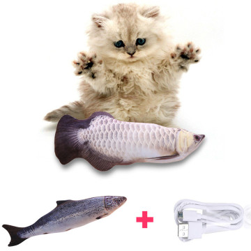 USB Charging Simulation Fish Toys 30CM Electronic Pet Cat Toy Electric for Dog Cat Chewing Playing Biting Supplies Drop Shipping