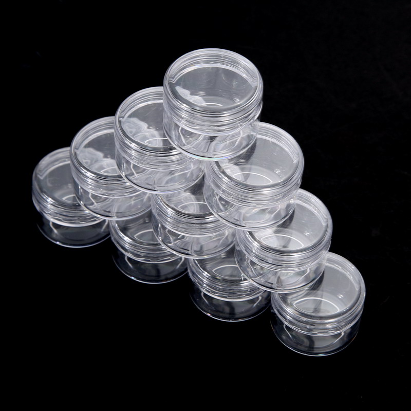 5PCS Refillable Bottles Travel Face Cream Lotion Cosmetic Container Plastic Empty Makeup Jar Pot Top selling