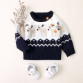 2020 New Winter Christmas 0-18M Newborn Baby Boy Girl Elk Pattern Long Sleeve Sweater Toddler Xmas Knitted Outfit Clothes